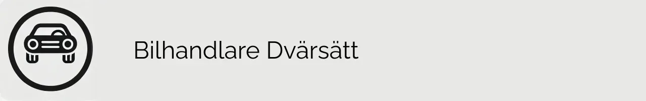 Bilhandlare Dvärsätt