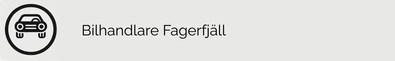 Bilhandlare Fagerfjäll