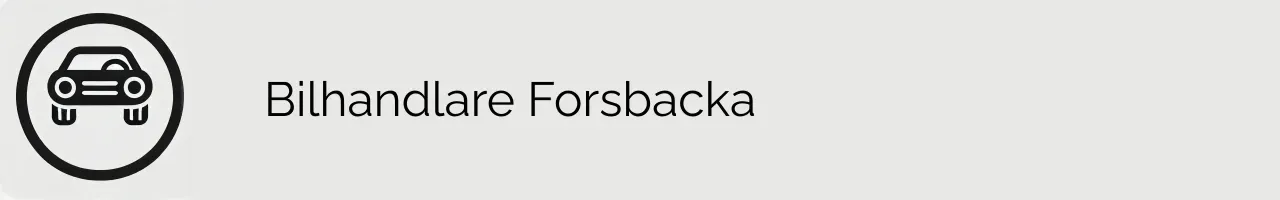 Bilhandlare Forsbacka