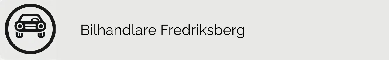 Bilhandlare Fredriksberg