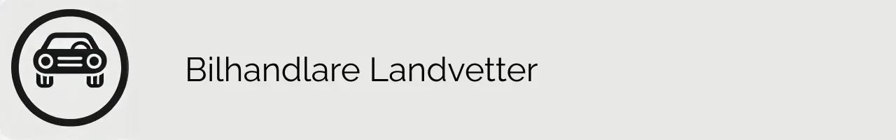 Bilhandlare Landvetter