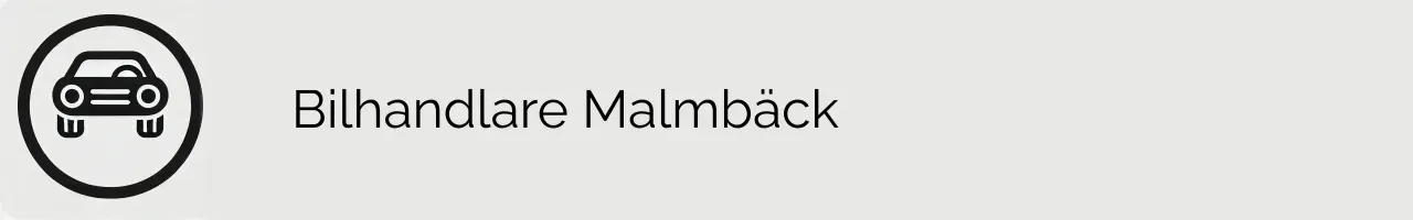 Bilhandlare Malmbäck