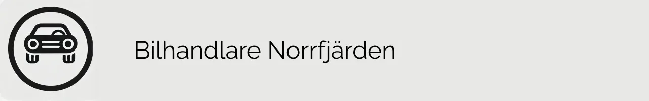 Bilhandlare Norrfjärden