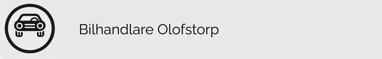 Bilhandlare Olofstorp